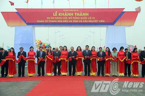 Khánh thành dự án QL1A đoạn Thanh Hóa-Hà Tĩnh