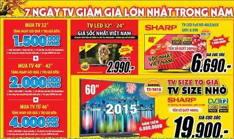 7 ngày cuối cùng đại khuyến mại giảm giá lớn nhất trong năm tại Media Mart