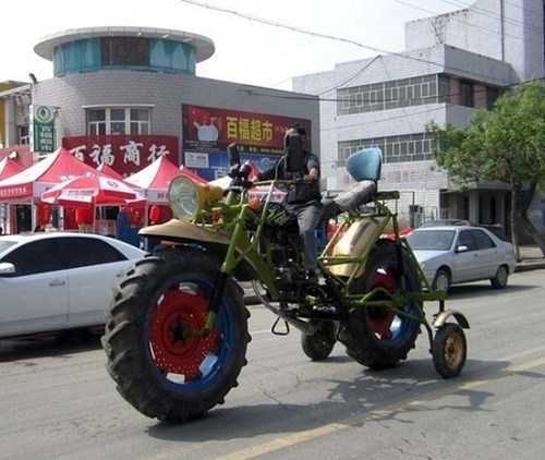 Xe máy tự chế khổng lồ dáng cực chất