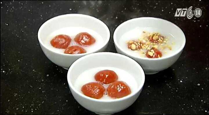 Chè trôi gấc: Món chay cho rằm tháng Giêng