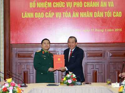 Bổ nhiệm Phó Chánh án Tòa án nhân dân tối cao