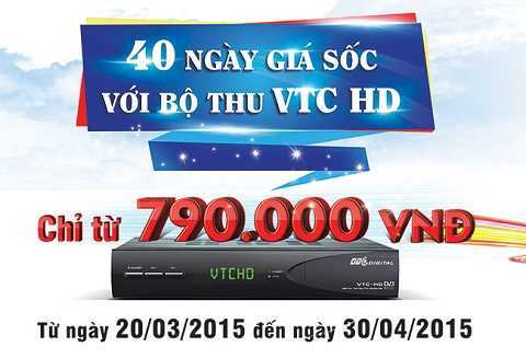 40 ngày giá sốc với bộ thu VTC HD