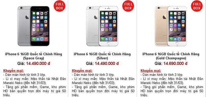 Xuống giá không phanh, iPhone 6 vẫn khó bán