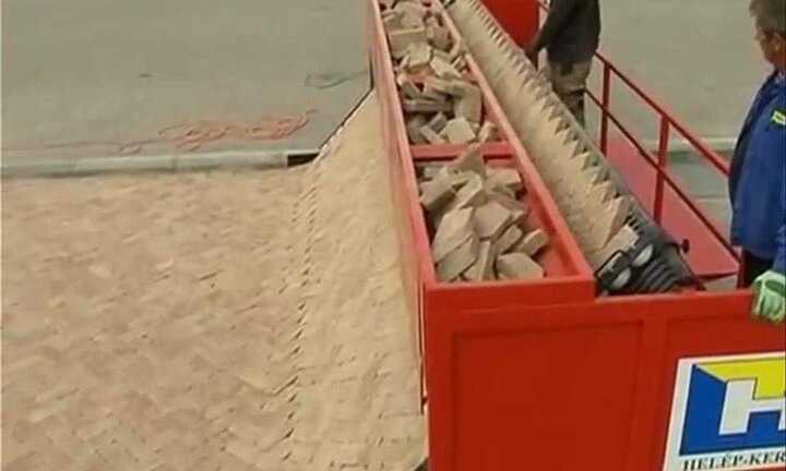 Công nghệ lát vỉa hè dễ như ăn kẹo