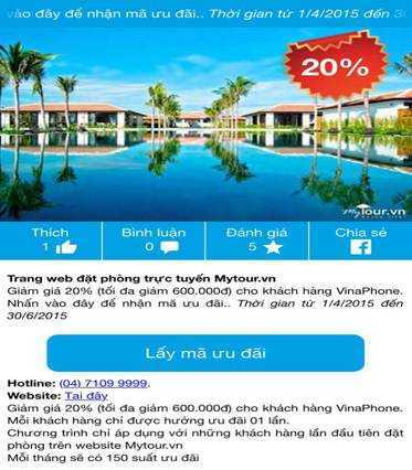 VinaPhone và MyTour.vn ưu đãi khách hàng mùa du lịch hè 2015