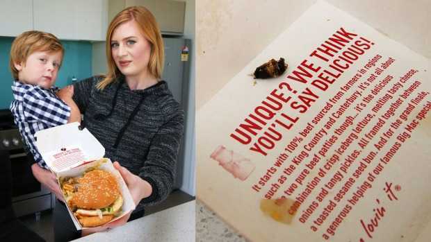 Kinh hãi khi ăn suất bánh hamburger McDonald có gián