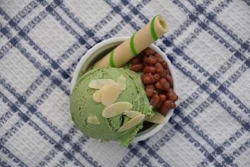 Tuyệt chiêu làm món kem trà xanh đậu đỏ tuyệt ngon