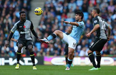 Aguero lập công, Man City thắng Tottenham