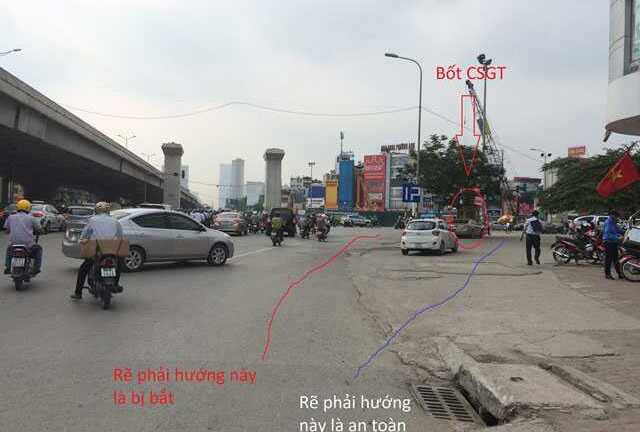 Cách vượt 'nút giao thông ma trận' ở Hà Nội mà không bị CSGT xử phạt