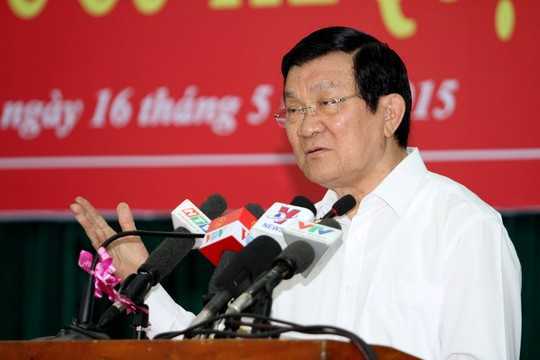 Chủ tịch nước Trương Tấn Sang: Cán bộ “đất và đôla