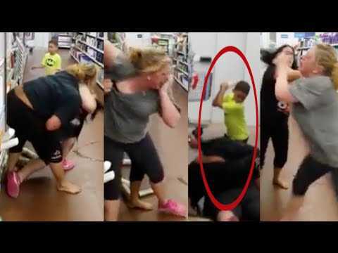 Clip: Hai người phụ nữ hỗn chiến kinh hoàng trong siêu thị