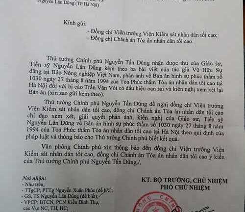 Thủ tướng Chính phủ đề nghị làm rõ vụ án có dấu hiệu oan sai 22 năm