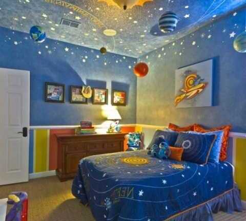 'Bật mí' cách trang trí trần nhà cho phòng ngủ của bé