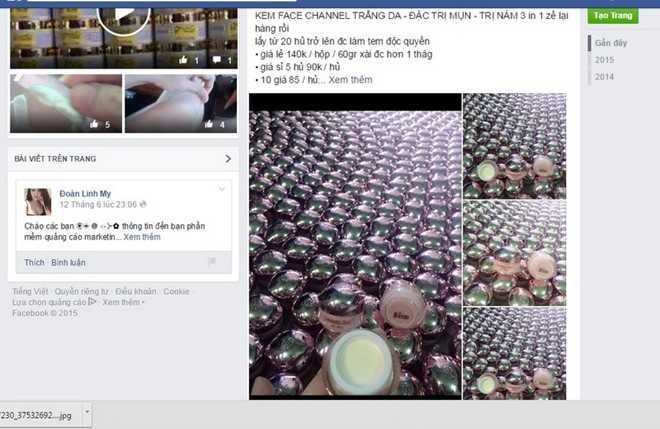 Kem tắm trắng giá rẻ bất ngờ bán tràn lan chợ mạng