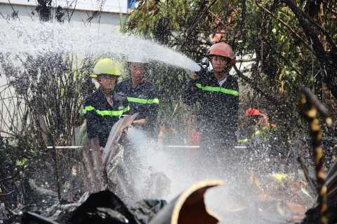 Cụ ông 90 tuổi thoát nạn trong vụ cháy nhà giữa trưa