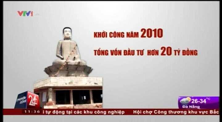 Hé lộ nguyên nhân tượng Phật đổ sập ở Thái Bình