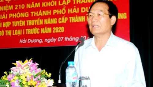Bí thư Thành ủy Hải Dương nghỉ công tác từ 20/7