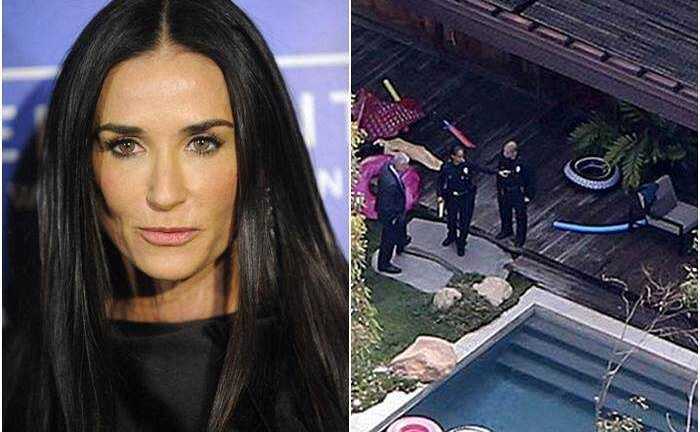 Demi Moore sốc khi có người chết trong bể bơi tại nhà