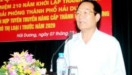 Bí thư Thành ủy Hải Dương thôi chức: 'Không thể so sánh tôi với ông Sự Hội An'
