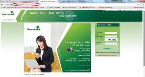 Cảnh báo chiêu lừa đảo 'đạo' giao diện website ngân hàng