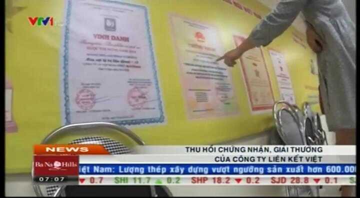 Thu hồi chứng nhận của Công ty bán hàng đa cấp Liên kết Việt