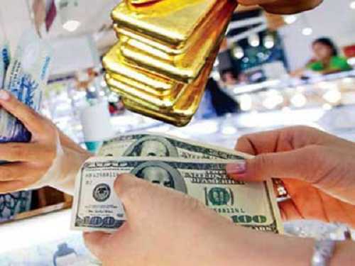 Vàng lặng sóng, giá USD 'chợ đen' vọt lên gần 23.000 đồng/USD