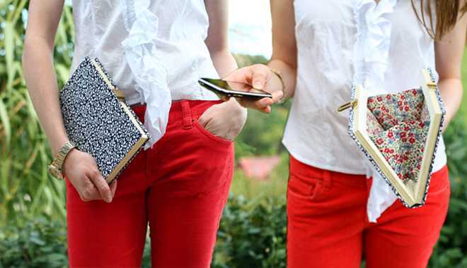DIY: Clutch hình quyển sách vintage độc đáo