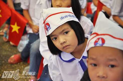 Hình ảnh ấn tượng trong ngày khai giảng ở Thủ đô