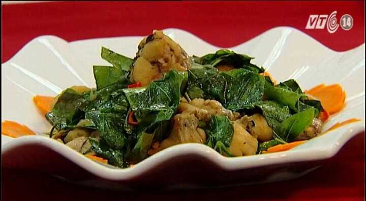 Bổ gan với món ếch xào lá cách thơm ngon, lạ miệng