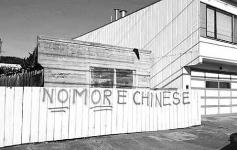 Liên tục xuất hiện những bức tranh tường kỳ thị người Trung Quốc ở Mỹ