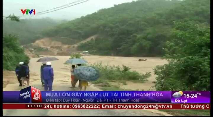 Video: Ngập lụt khủng khiếp ở Thanh Hóa