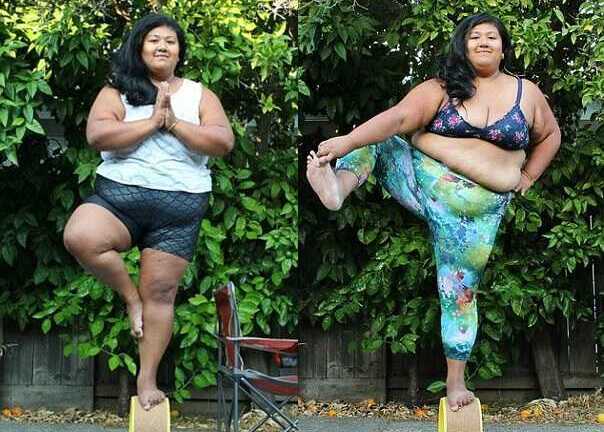 Video: Thán phục những thế yoga siêu khó của cô gái mập