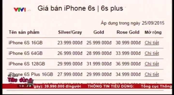 Video: Cập nhật giá iPhone 6S, 6S Plus tại Việt Nam