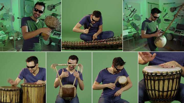 Clip: Thán phục chàng trai chơi 90 loại nhạc cụ trong một bài hát