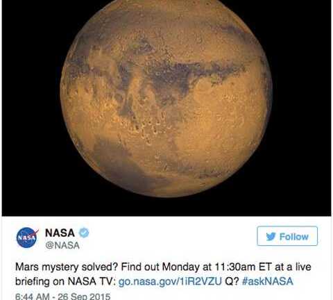 NASA công bố phát hiện chấn động: Sao Hoả có nước