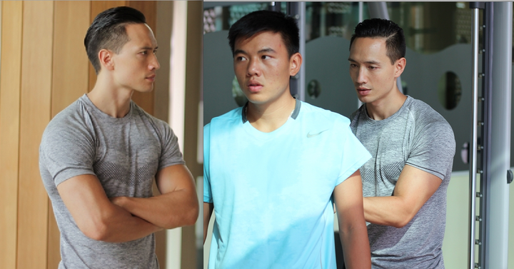 Kim Lý làm HLV thể lực cho kiện tướng tennis Lý Hoàng Nam