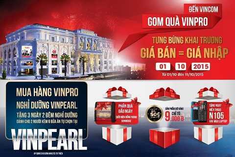 Mua hàng VinPro tặng vé nghỉ dưỡng Vinpearl