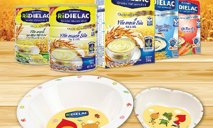 Chương trình khuyến mại bột ăn dặm Ridielac - Chén xinh cho bé ăn ngoan