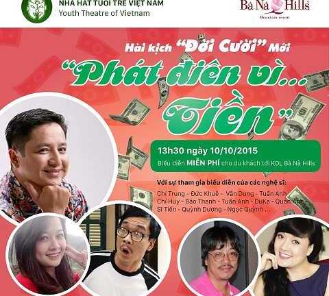 Nghệ sĩ Chí Trung 'phát điên vì tiền' trên đỉnh Bà Nà