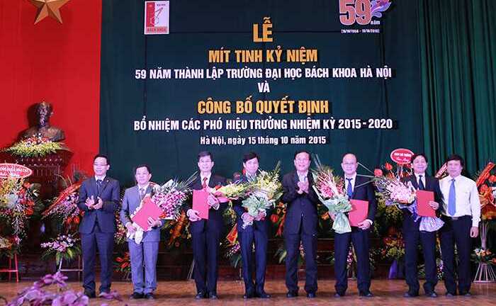 Đại học Bách khoa Hà Nội bổ nhiệm 5 hiệu phó