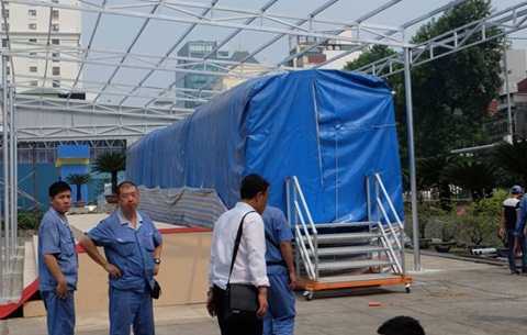 Tàu mẫu đường sắt Cát Linh - Hà Đông đã về đến Hà Nội