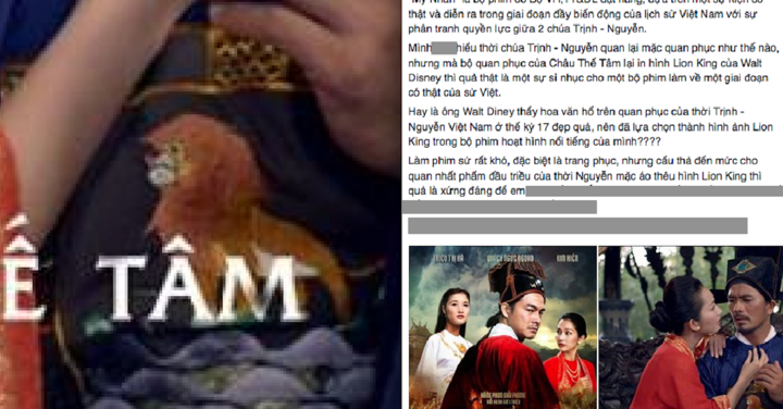 Phim cổ trang Việt dùng hình thêu nhân vật Walt Disney gây bức xúc