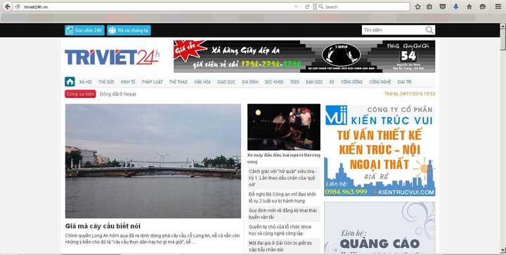 Tạm dừng hoạt động trang tin Trí Việt 24h