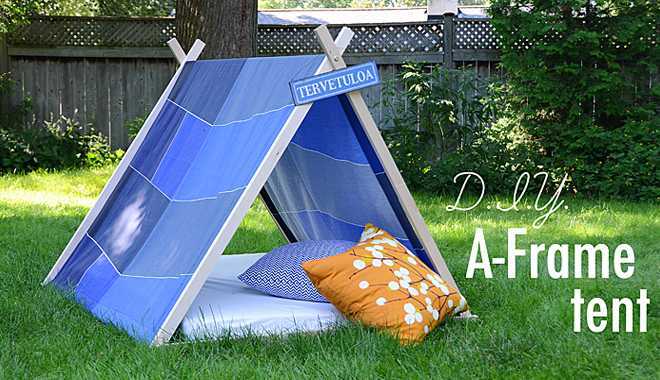 Tự tay làm lều 'dã chiến' cho bé yêu