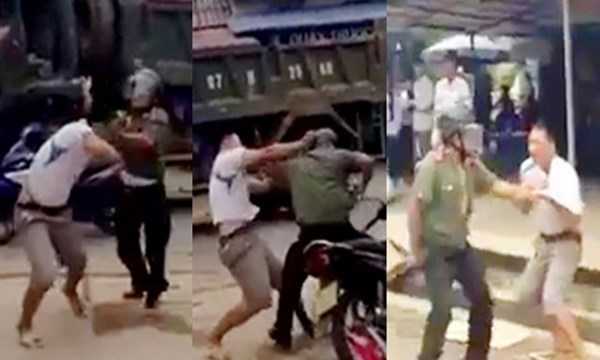 Trưởng công an xã đánh dân tại nhà riêng