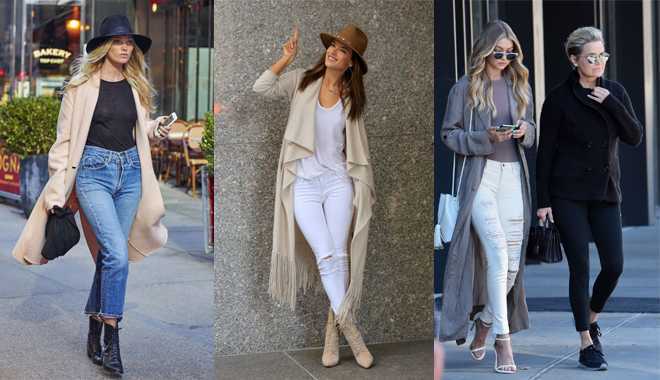 Áo khoác dài lên ngôi trên đường phố Hollywood mùa thu