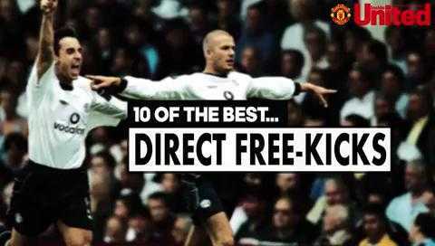 10 pha sút phạt đẹp nhất lịch sử Man Utd