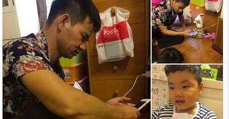 Không nhịn được cười khi xem tranh con trai Xuân Bắc vẽ bố