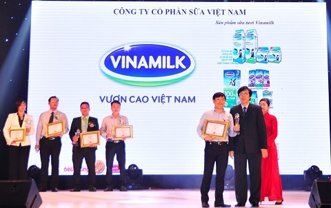 Vinamilk 3 năm liên tiếp được bình chọn thương hiệu 'tin và dùng'