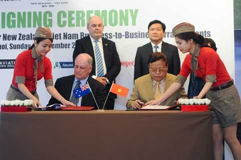 Vietjet ký kết biên bản hợp tác với Hiệp hội hàng không New Zealand